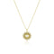 eye of providence pendant necklace<br>with diamond iris,<br>in yellow gold and on a delicate yellow gold chain <span class='visuallyhidden'>Call or text 323-404-2959 if you need shopping assistance.</span>